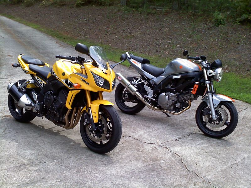 FZ1 and SV650N 