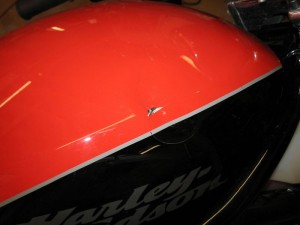 V-Rod dented tank V-Rod dented tank