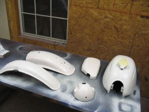 SL 350 bodywork in primer