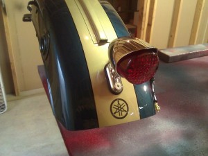 rear fender with custom taillight