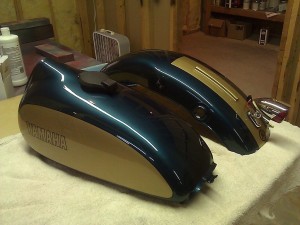 Tank and fender finished